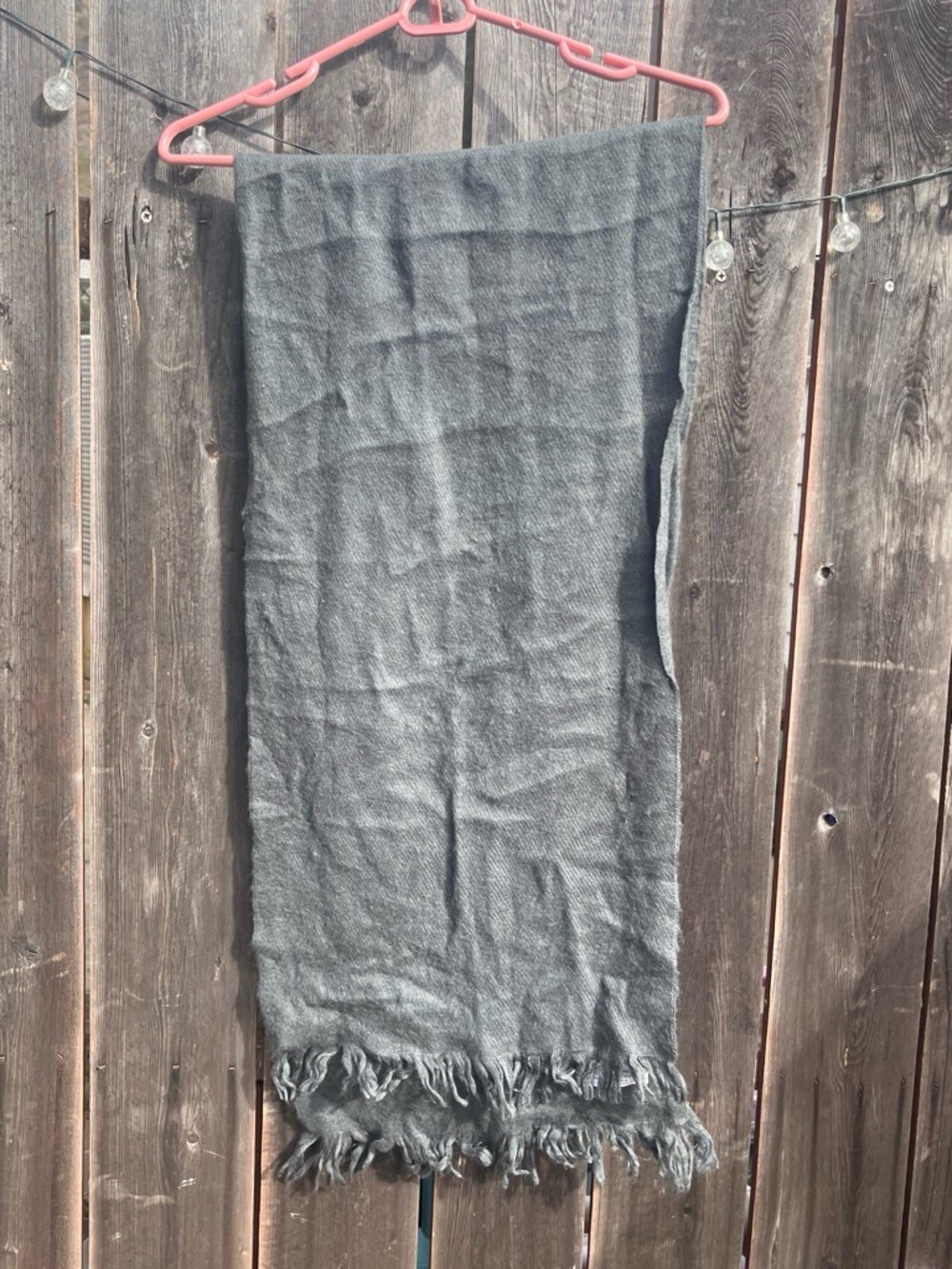 Classic Gray Fringed Women's Skirt